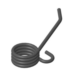 Pružina zkrutná 20.5x12.1mm 2 KV HEAT R/L 2G S 50.44.33.13     